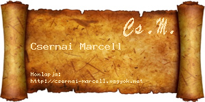 Csernai Marcell névjegykártya